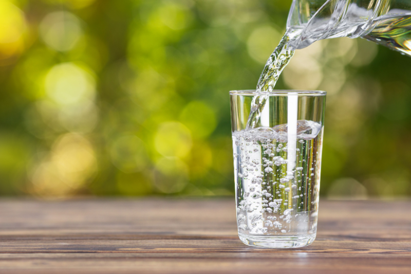 drinking water