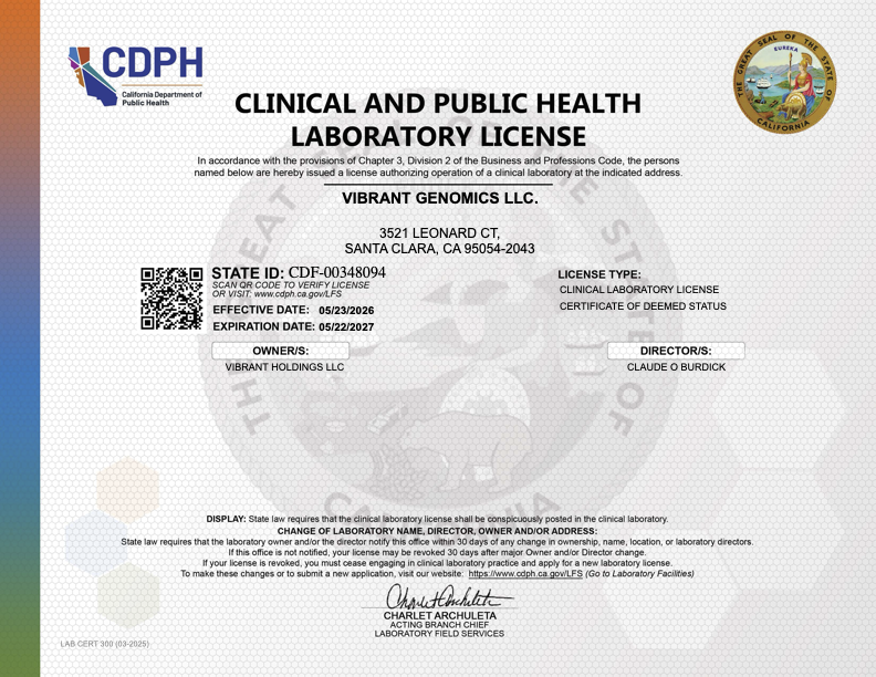License Certificate 2026