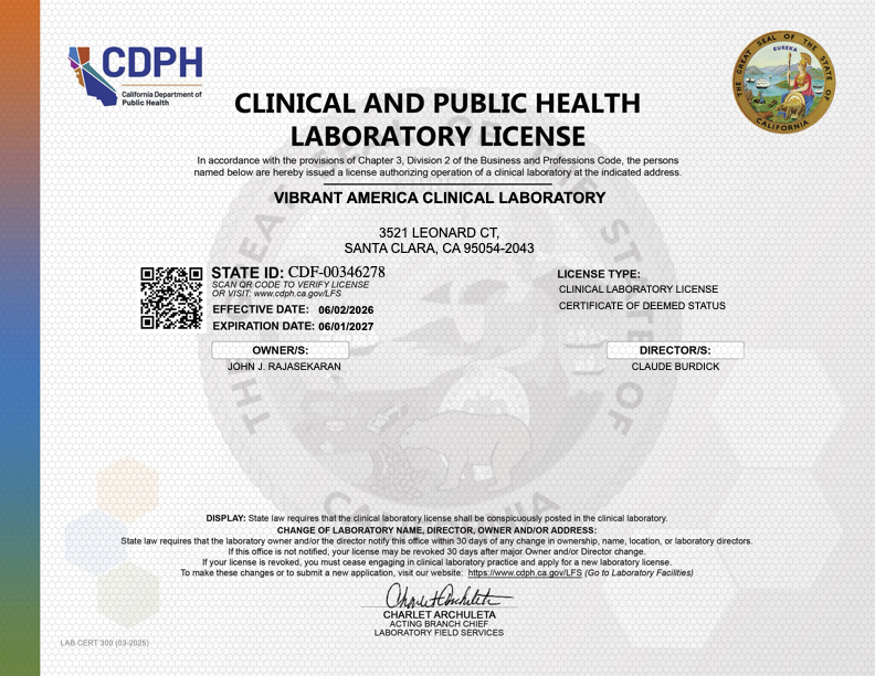 VA_CDPH_ License Certificate 2027