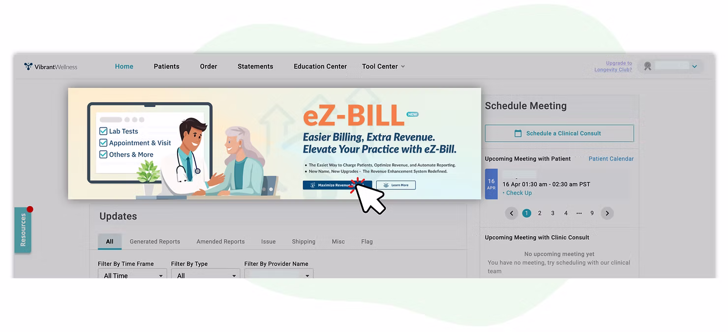 eZ-Bill in portal